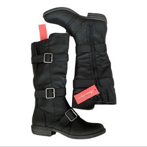 new American Rag moto buckle boots Kandice black